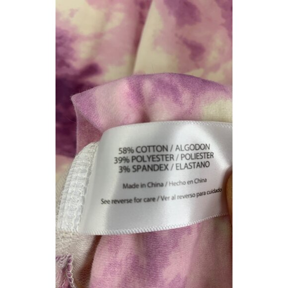 New Wildfox Sleep Tie-Dye Stars Lounge Short Sweatshirt Set M Purple RD10181 $16 - Picture 9 of 9
